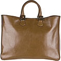Fendi 'Twins' Brown Vintage Leather Tote