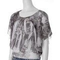 California Bloom Women's Kimono-sleeve Sublimation Top
