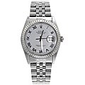 Pre-owned Rolex Datejust Men's Steel White Dial Watch