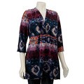 Alisa M Women's Plus Size Smocked Front Top