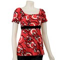 Simply Irresistible Women's Pleated Floral Top
