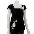 Simply Irresistible Women's Embroidered Chiffon Top