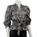 Simply Irresistible Women's Shirred-waist Satin Top