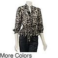 Simply Irresistible Crinkle Trellis Print Top