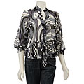 FINAL SALE Simply Irresistible Crinkle Chiffon Printed Shirt
