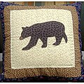 Winter Cabin Bear Pillows (Set of 2)