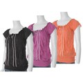 Self Esteem Junior's Banded Bottom Knit Peasant Top