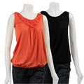 Rain Women's Rosette Sleeveless Top