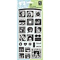 Inchies 'Girl Stuff' 4x8-inch Sheet Clear Stamps