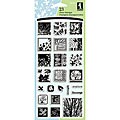 Inchies 'Leaves/ Trees' 4x8-inch Sheet Clear Stamps