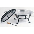 Unique Arts Hammered Steel 30-inch Backyard Firepit