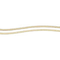 14k Yellow Gold Footprints Herringbone Necklace