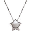 Stainless Steel Puffed Star Necklace