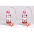 Pacifeeder Pink Hands-free Baby Bottles (Pack of 2)