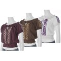 Cute Options Junior's Smocked Peasant Top with Embroidery