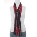 Adi Classic Collection Red/ Black Plaid Chenille Scarf