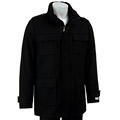 Calvin Klein Men's Wool Blend Black Coat