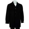 Calvin Klein Men's Black Wool/Cashmere Blend Long Coat