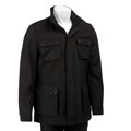 Calvin Klein Men's Black Military Coat