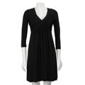 Calvin Klein Women's V-neck Matte Jersey Dress