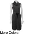 Calvin Klein Women's Sleeveless Belted Sweater Dress