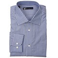 Hart Schaffner Marx Men's Navy Broadcloth Long-sleeve Shirt