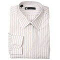 Hart Schaffner Marx Men's Satin Multistripe Long-sleeve Shirt