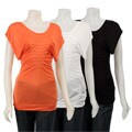 FINAL SALE Kische Women's Pleated Neck Top