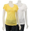 FINAL SALE Kische Women's Pleated Front Top