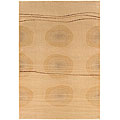 New Zealand Wool and Faux Silk Rug (3'11 x 5'10)