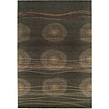 Wool and Faux Silk Rug (7'10 x 11'2)