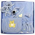 Piccolo Bambino 5-piece Luxurious Blue Velour Baby Set
