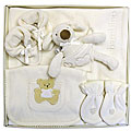 Piccolo Bambino 5-piece Luxurious White Velour Baby Set