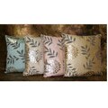 Metallic Begonia Throw Pillow