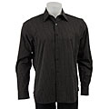 MICHAEL Michael Kors Men's Black Pinstripe Long-sleeve Shirt