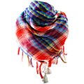 Yesac Plaid Rainbow Scarf