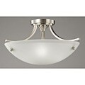 Satin Nickel 3-light Ceiling Lamp