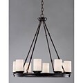 Mahogany 8-light Wood Chandelier