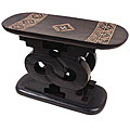 Hand-finished Ashanti Oblong Stool (Ghana)