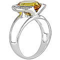 10k Gold Diamond/ Citrine Ring