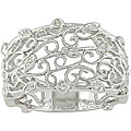 10k White Gold 1/10ct TDW Diamond Filigree Ring