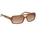 Spy Factor Clear Brown Sunglasses with Whiskey Fade Lenses