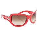 Spy Bianca Women's Pastel Red White Dots/ Bronze Sunglasses