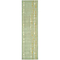 Mint Green New Zealand Wool Rug (2'6 x 12')