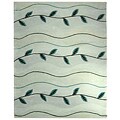 Hand-tufted Light Grey Vines New Zealand Wool Rug (7'6 x 9'6)