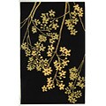 Autumn Black New Zealand Wool Rug (3'6 x 5'6)