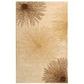Burst Beige New Zealand Wool Rug (6' x 9')