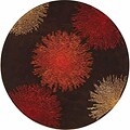 Burst Brown New Zealand Wool Rug (8' Round)