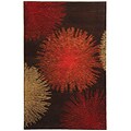 Burst Brown New Zealand Wool Rug (6' x 9')