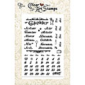 Crafty Secrets 'Calendar' Clear Art Stamps